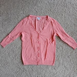 Old Navy Coral Cardigan XS